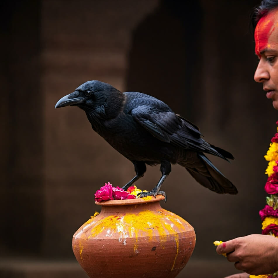 Kaag Tihar Crows Worshipping Festival In Nepal